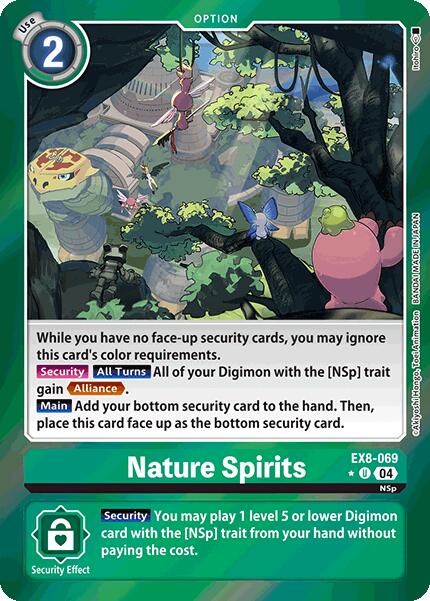 Nature Spirits (Limited Foil) [EX8-069] [Chain of Liberation] Foil