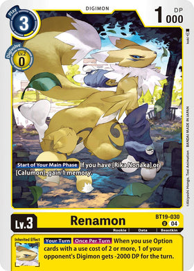Renamon [BT19-030] [Release Special Booster 2.5]