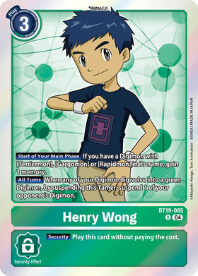 Henry Wong [BT19-085] [Release Special Booster 2.5] Foil