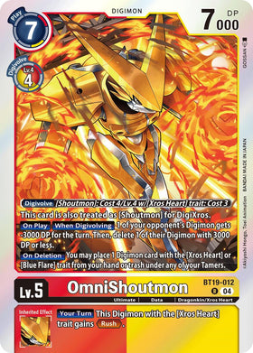 OmniShoutmon [BT19-012] [Release Special Booster 2.5] Foil