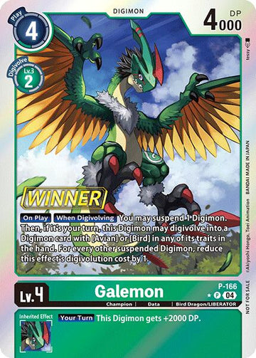 Galemon (Store Tournament 2025 Vol.1 Winner Pack) [P-166] [Digimon Promotion Cards] Foil
