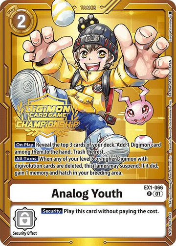 Analog Youth (Championship 2024 Tamers Pack) [EX1-066] [Classic Collection] Foil