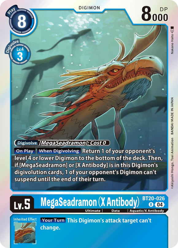 MegaSeadramon (X Antibody) [BT20-026] [Release Special Booster 2.5] Foil