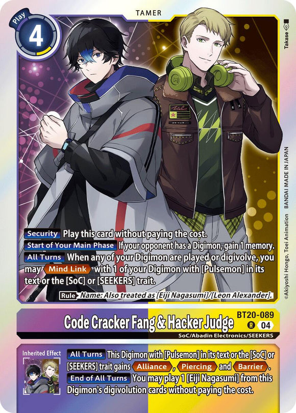 Code Cracker Fang & Hacker Judge [BT20-089] [Release Special Booster 2.5] Foil