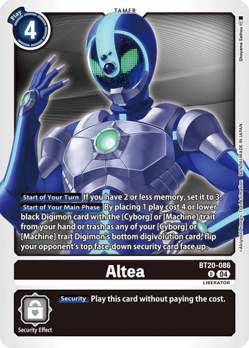 Altea [BT20-086] [Release Special Booster 2.5]