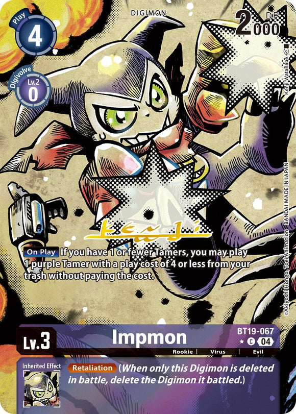 Impmon (Alternate Art) [BT19-067] [Release Special Booster 2.5] Foil