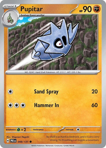 Pupitar [048/131] [Prismatic Evolutions] Reverse Holofoil