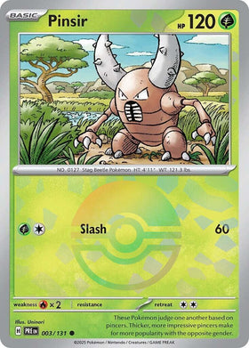 Pinsir (Poke Ball Pattern) [003/131] [Prismatic Evolutions] Holofoil