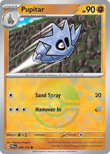 Pupitar (Poke Ball Pattern) [048/131] [Prismatic Evolutions] Holofoil