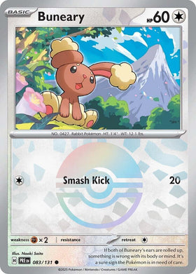 Buneary (Poke Ball Pattern) [083/131] [Prismatic Evolutions] Holofoil