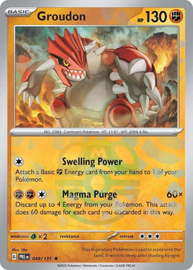 Groudon (Master Ball Pattern) [049/131] [Prismatic Evolutions] Holofoil