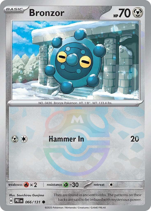 Bronzor (Master Ball Pattern) [066/131] [Prismatic Evolutions] Holofoil