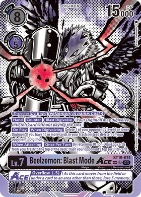 Beelzemon: Blast Mode ACE (Textured) [BT19-074] [Release Special Booster 2.5] Foil