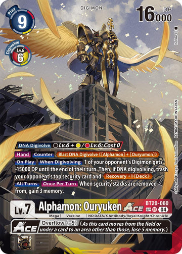 Alphamon: Ouryuken ACE (Textured) [BT20-060] [Release Special Booster 2.5] Foil