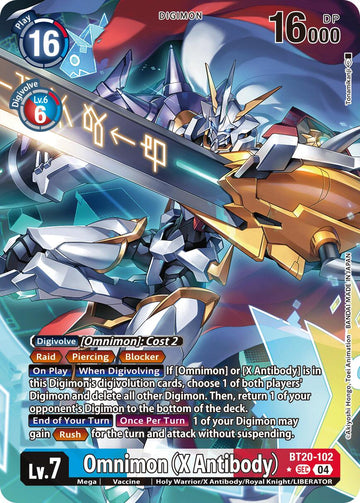Omnimon (X Antibody) (Alternate Art) [BT20-102] [Release Special Booster 2.5] Foil