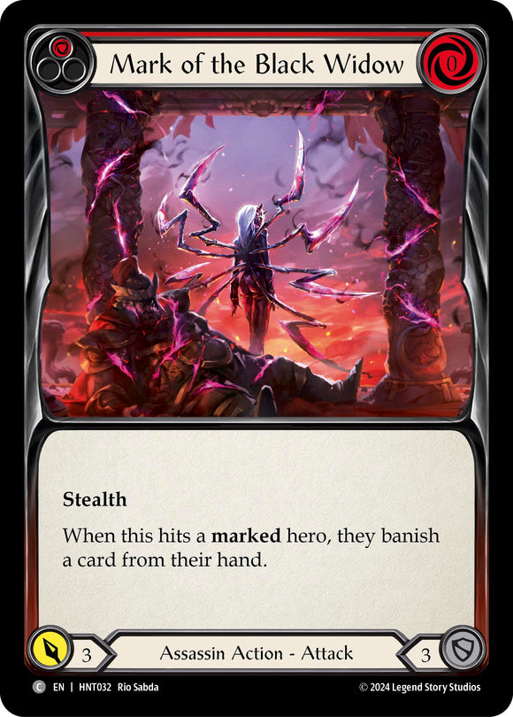 Mark of the Black Widow (Red) [HNT032] [The Hunted]