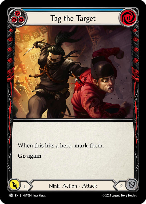 Tag the Target (Blue) [HNT094] [The Hunted] Rainbow Foil