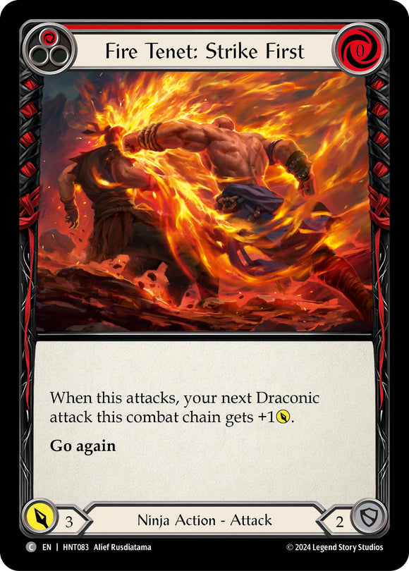 Fire Tenet: Strike First (Red) [HNT083] [The Hunted]