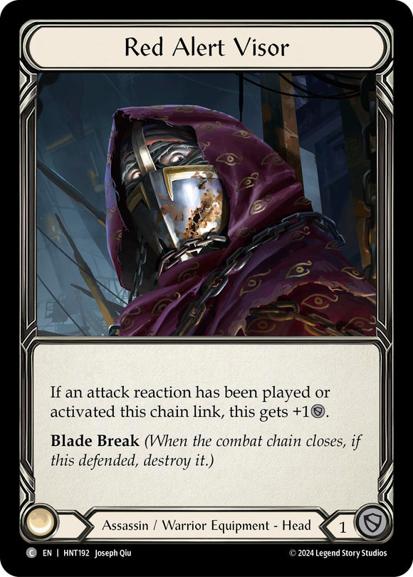 Red Alert Visor [HNT192] [The Hunted] Cold Foil