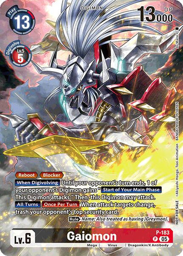 Gaiomon (BT-21: Illustration Celebration Pack) [P-183] [World Convergence] Foil