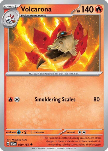 Volcarona [029/159] [Journey Together] Reverse Holofoil