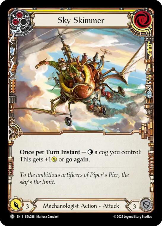 Sky Skimmer (Yellow) [SEA028] [High Seas] Rainbow Foil