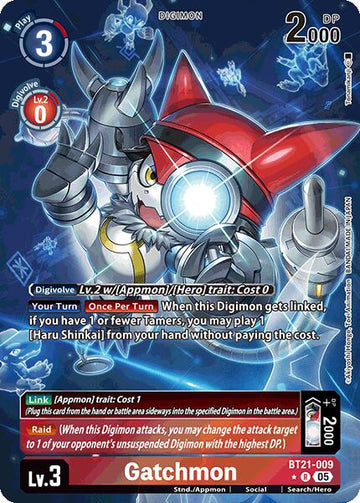 Gatchmon (Alternate Art) [BT21-009] [World Convergence] Foil