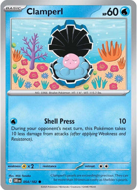 Clamperl [054/182] [Destined Rivals] Reverse Holofoil