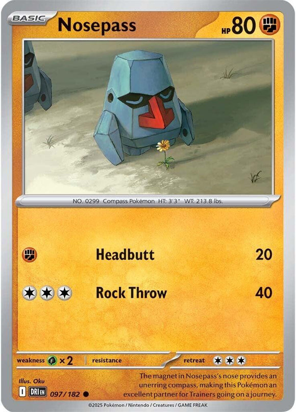 Nosepass [097/182] [Destined Rivals] Reverse Holofoil