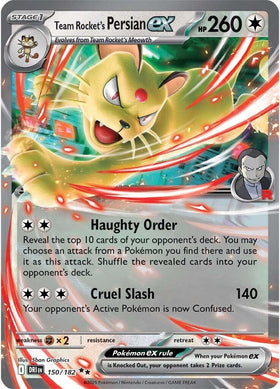 Team Rocket's Persian ex [150/182] [Destined Rivals] Holofoil