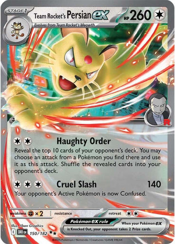 Team Rocket's Persian ex [150/182] [Destined Rivals] Holofoil