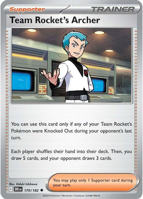 Team Rocket's Archer [170/182] [Destined Rivals] Reverse Holofoil