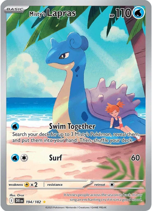 Misty's Lapras [194/182] [Destined Rivals] Holofoil
