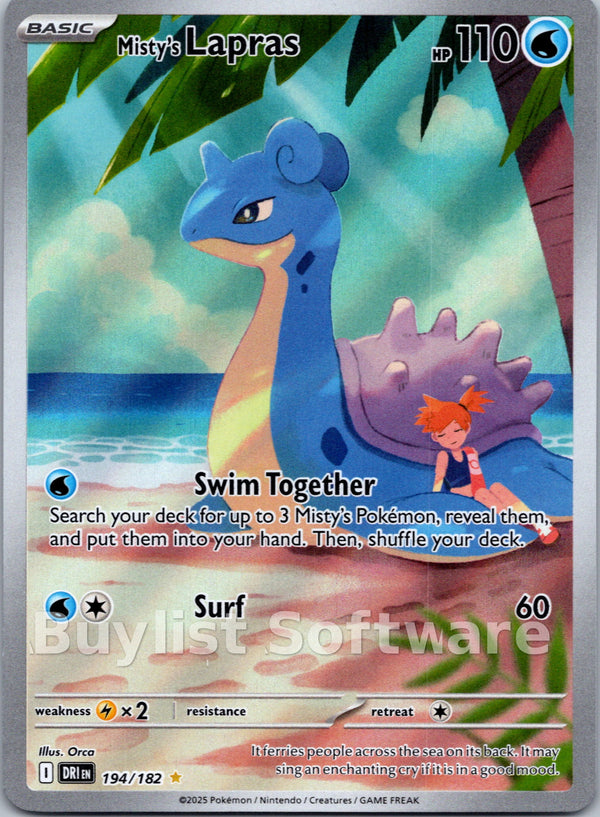 Misty's Lapras [194/182] [Destined Rivals] Holofoil