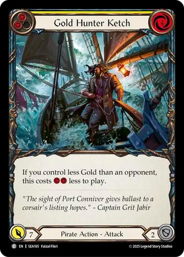 Gold Hunter Ketch [SEA165] [High Seas] Rainbow Foil