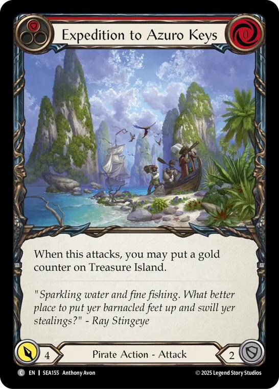 Expedition to Azuro Keys (Treasure) [SEA155] [High Seas] Cold Foil