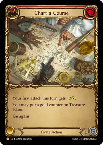 Chart a Course (Red) (Treasure) [SEA173] [High Seas] Cold Foil