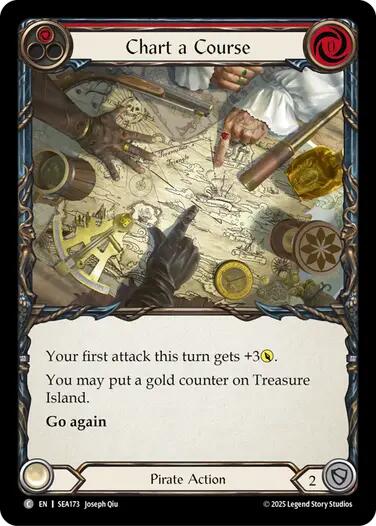 Chart a Course (Red) (Treasure) [SEA173] [High Seas] Cold Foil