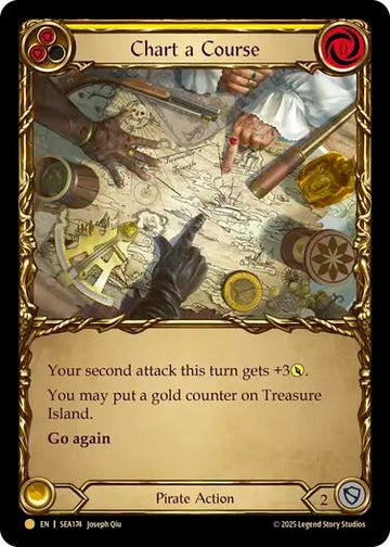 Chart a Course (Yellow) (Treasure) [SEA174] [High Seas] Cold Foil