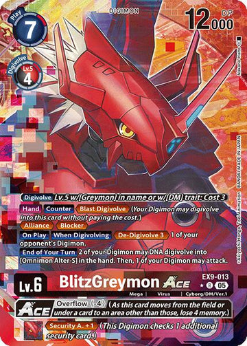 BlitzGreymon ACE (Alternate Art) [EX9-013 R] [Versus Monsters] Foil