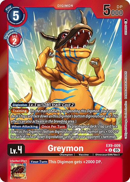 Greymon (Limited Foil) [EX9-009] [Versus Monsters] Foil