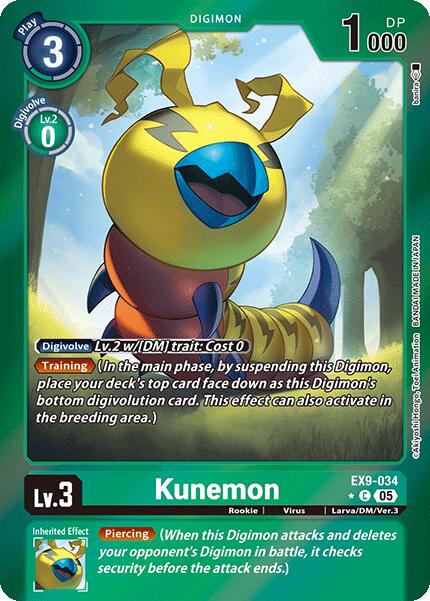Kunemon (Limited Foil) [EX9-034] [Versus Monsters] Foil