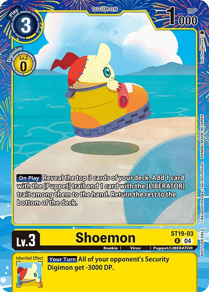 Shoemon (Regulation Battle Vol. 2) [ST19-03] [Digimon Promotion Cards]