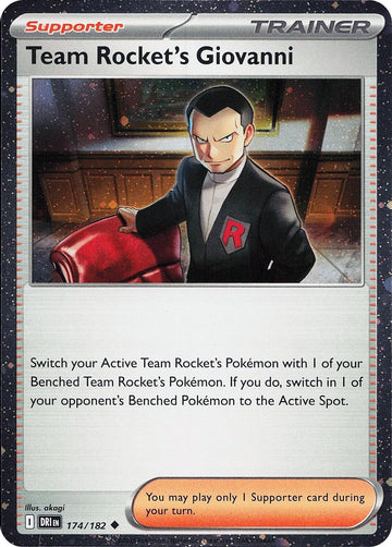 Team Rocket's Giovanni (Cosmos Holo) [174/182] [Destined Rivals] Holofoil