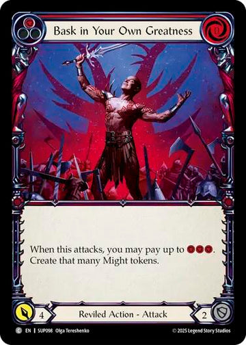 Bask in Your Own Greatness (Red) [SUP098] [Super Slam] Rainbow Foil