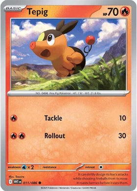 Tepig [011/086] [White Flare]