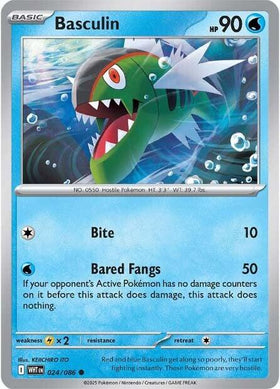 Basculin [024/086] [White Flare] Reverse Holofoil
