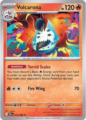 Volcarona [016/086] [Black Bolt] Holofoil