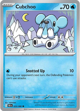 Cubchoo [025/086] [Black Bolt] Reverse Holofoil