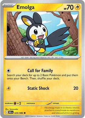 Emolga [029/086] [Black Bolt]